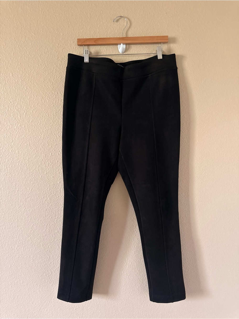 Andrew Marc Black Straight-Leg Ponte Pants